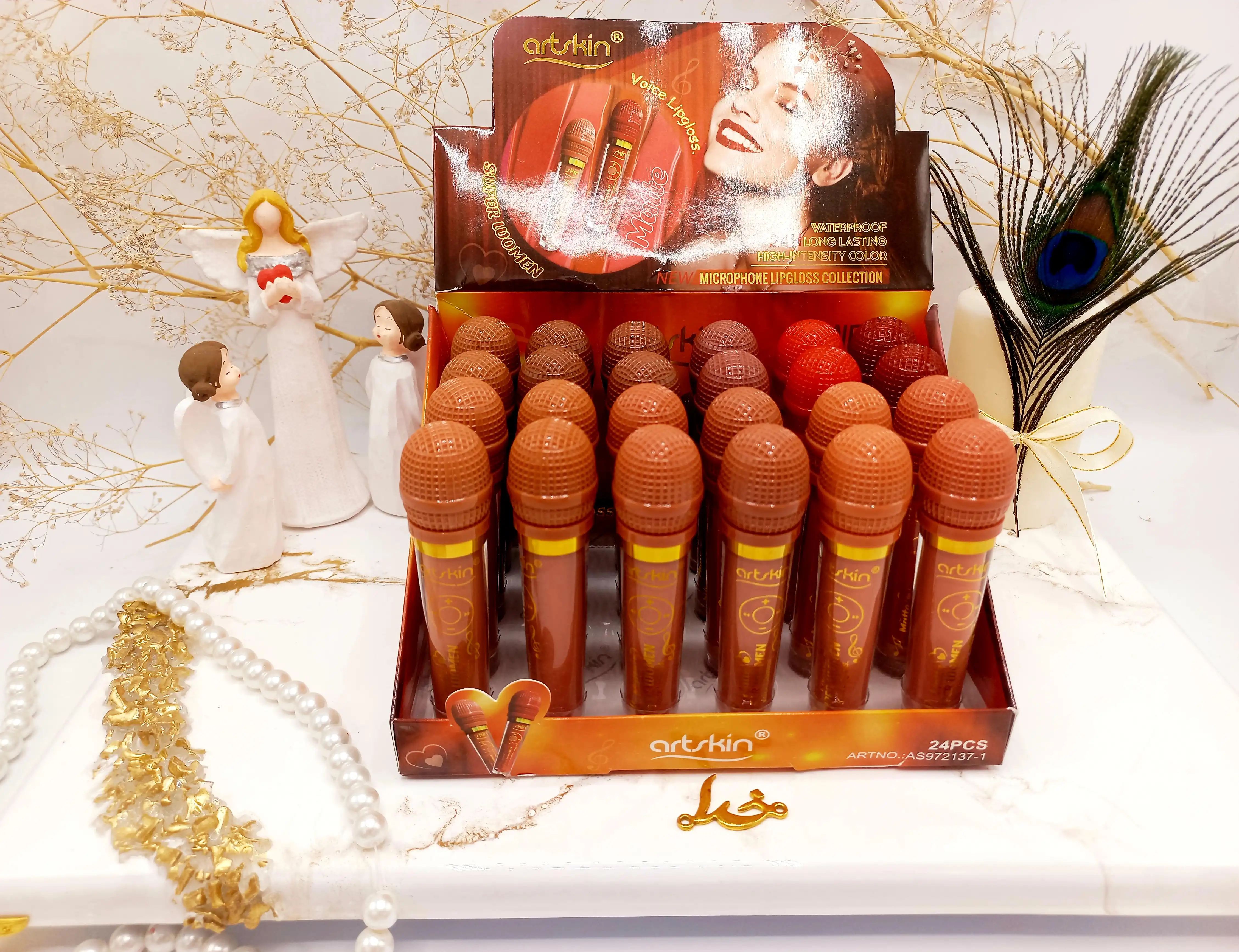 رژ مایع ضد آب طرح میکروفون برند آرت اسکین Art Skin کد AS972137