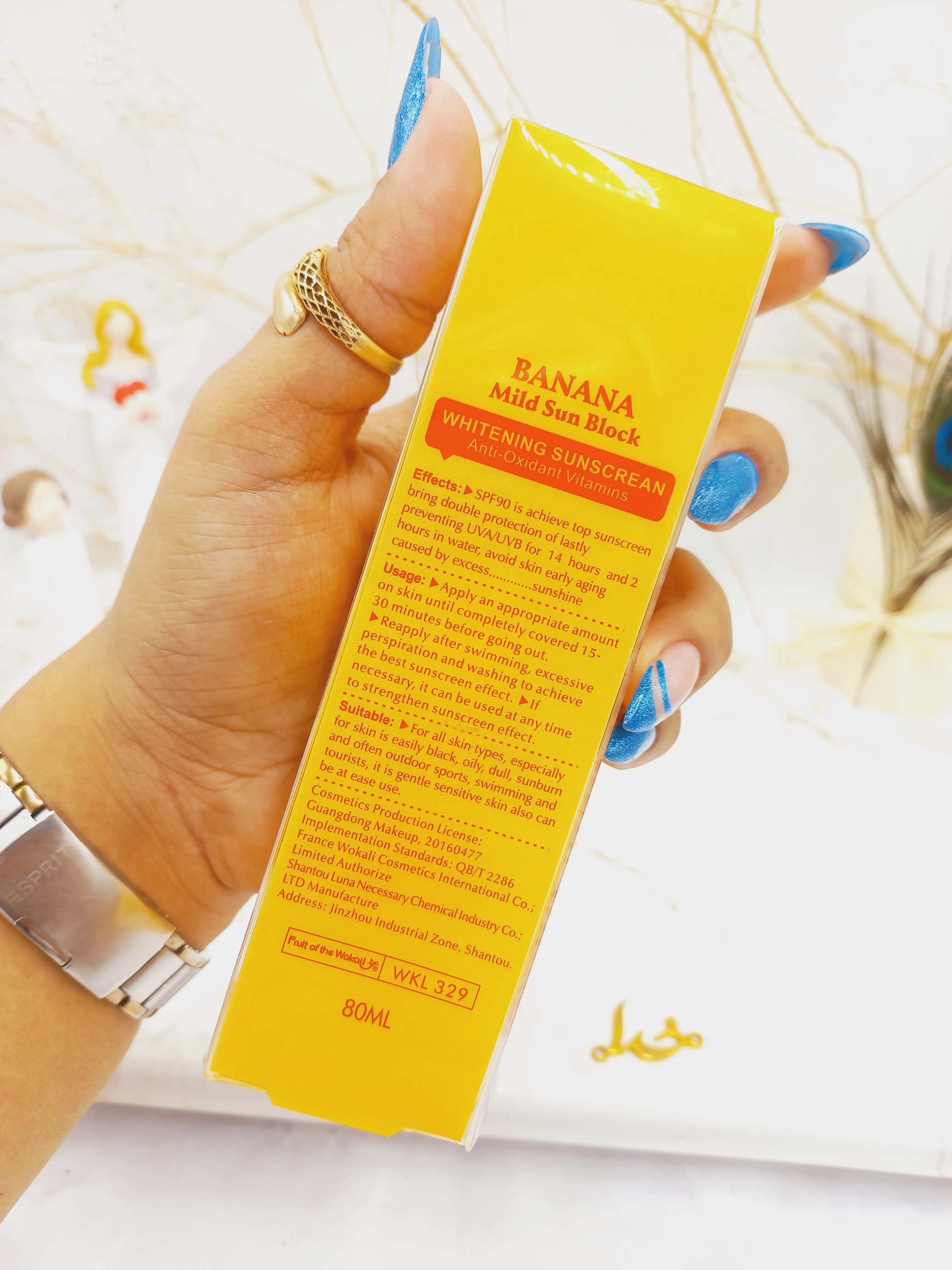 ضد آفتاب SPF90 مدل موز حجم 80 میل وکالی کد WKL328