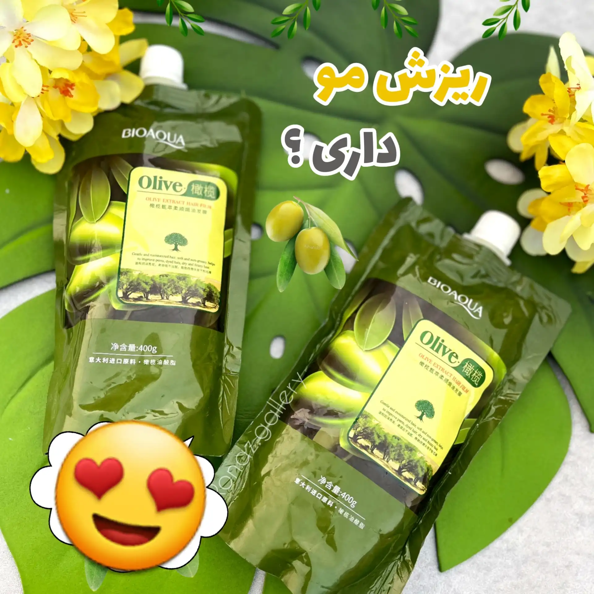 ماسک‌‌ مو ساندیسی ضد ریزش عصاره زیتون بیوآکوا BIOAQUA کدBQY65167