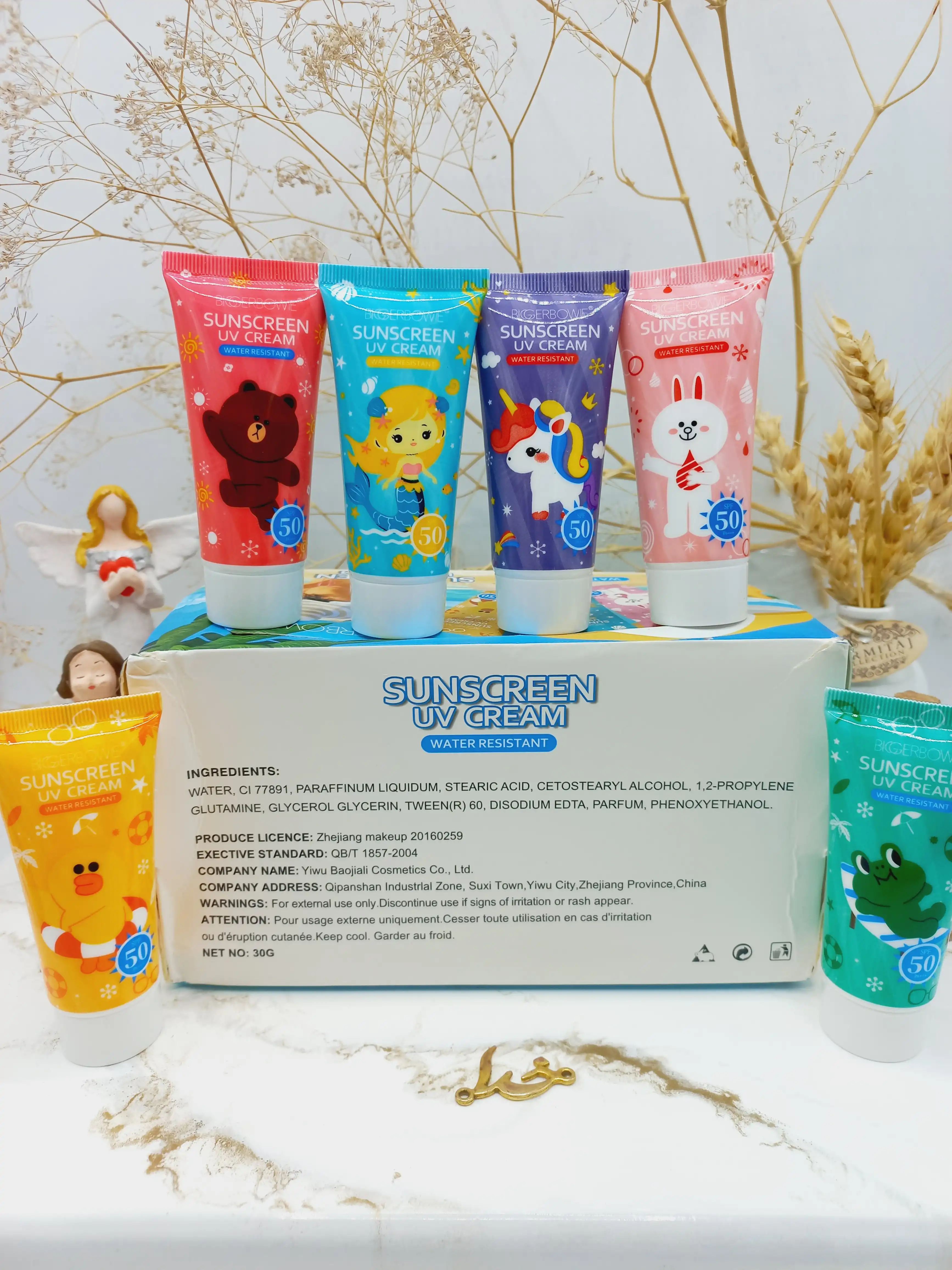 کرم ضدآفتاب spf 50 طرح حیوانات ‏BIGERBOWS‏ کد 608