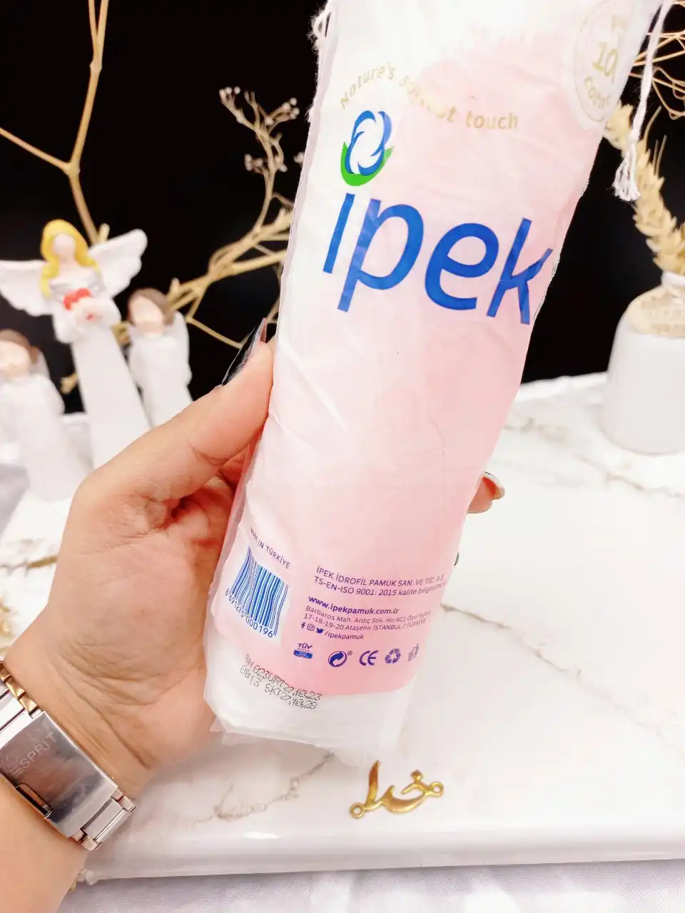 پد ارایشی 70 عددی برند ایپک ipek اصل ترکیه