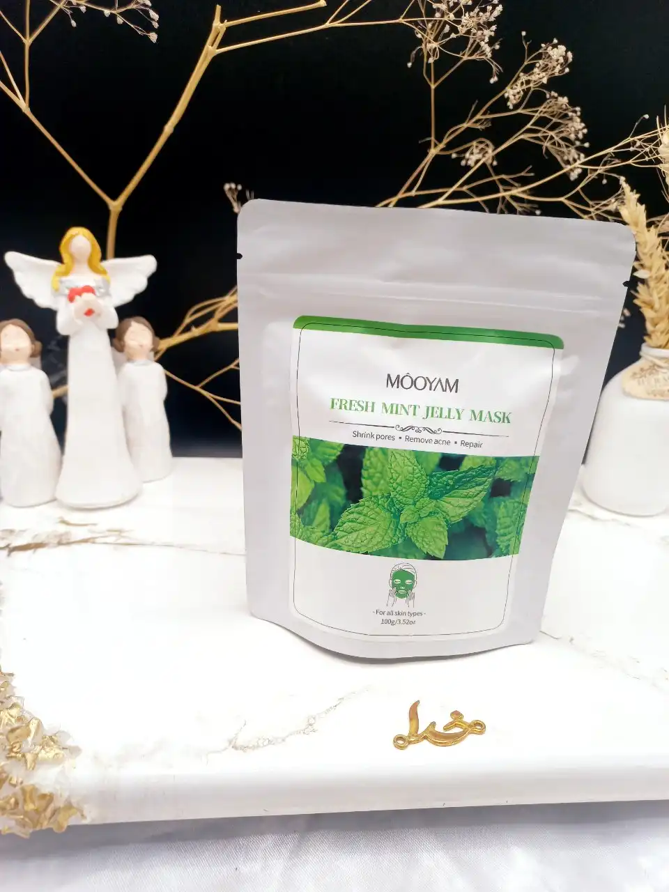 ماسک پودری 100 گرمی جوانسازی مویام MOOYAM با عصاره نعنا FRESH MINIT  ساخت چین کد 6578