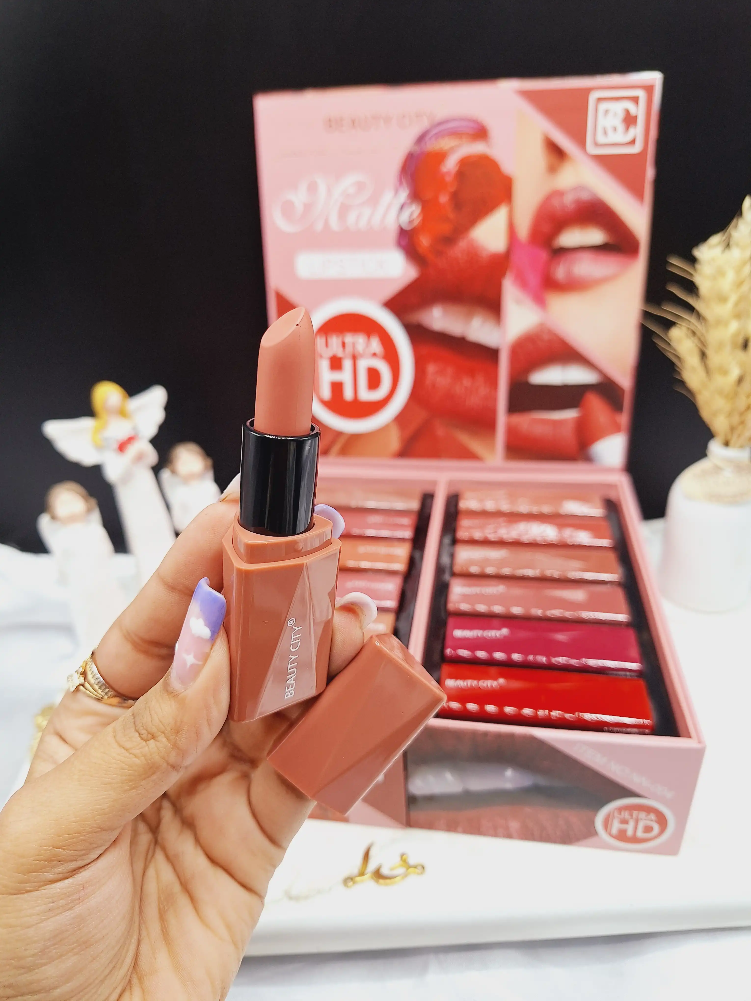 پک رژ جامد مات 24 رنگ بیوتی سیتی BEAUTY CITY کدNN_004