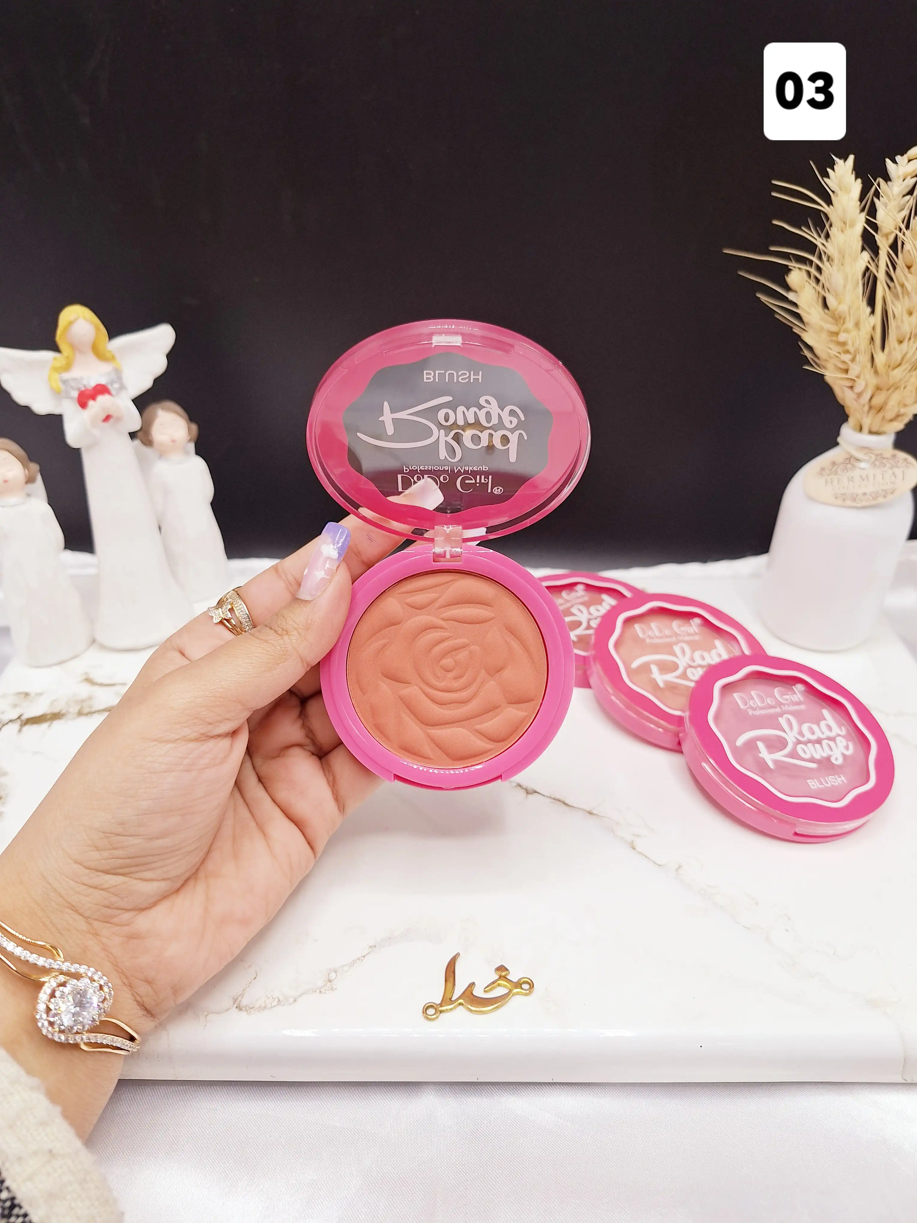 رژ گونه پودری طرح گل D.Do Girl کد D4191