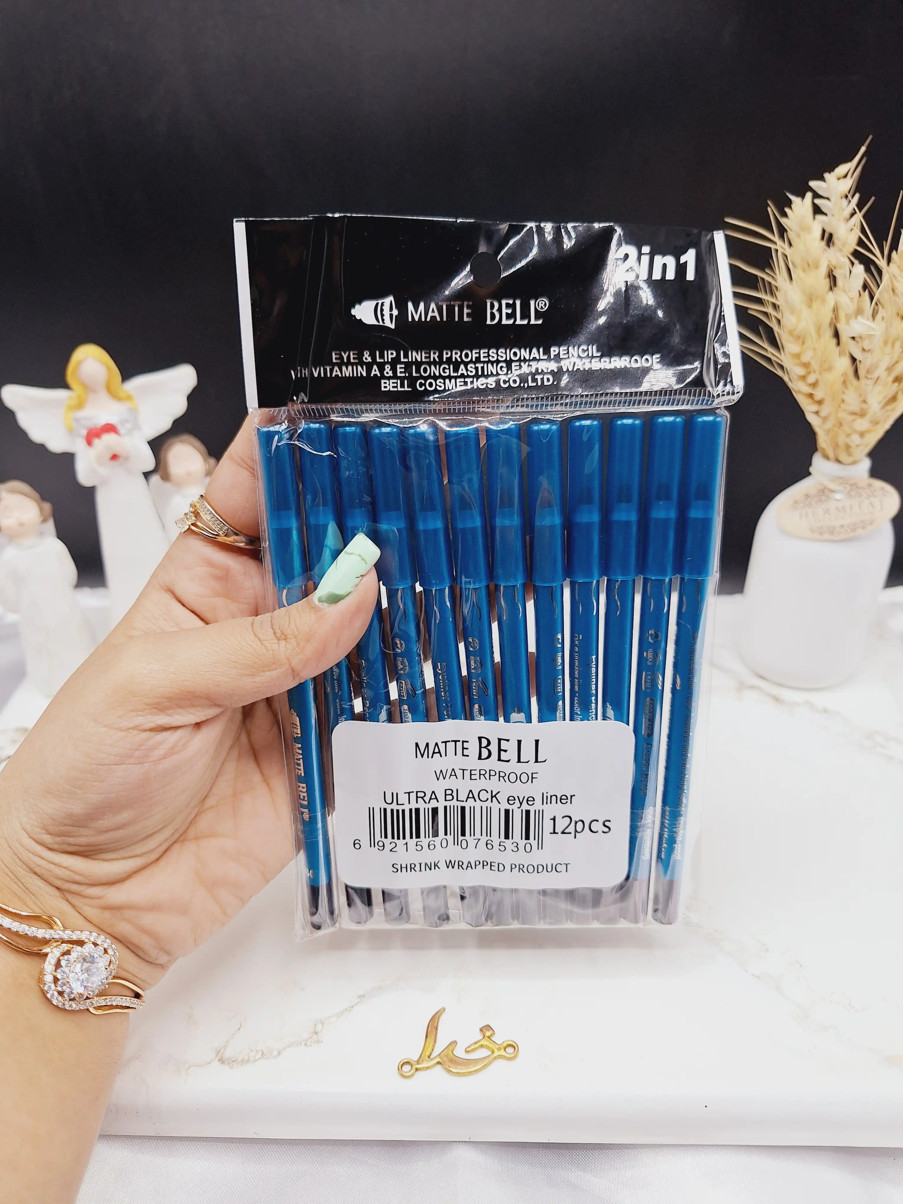 مداد شمعی مشکی برند مات بل MATTE BELL کد 6530