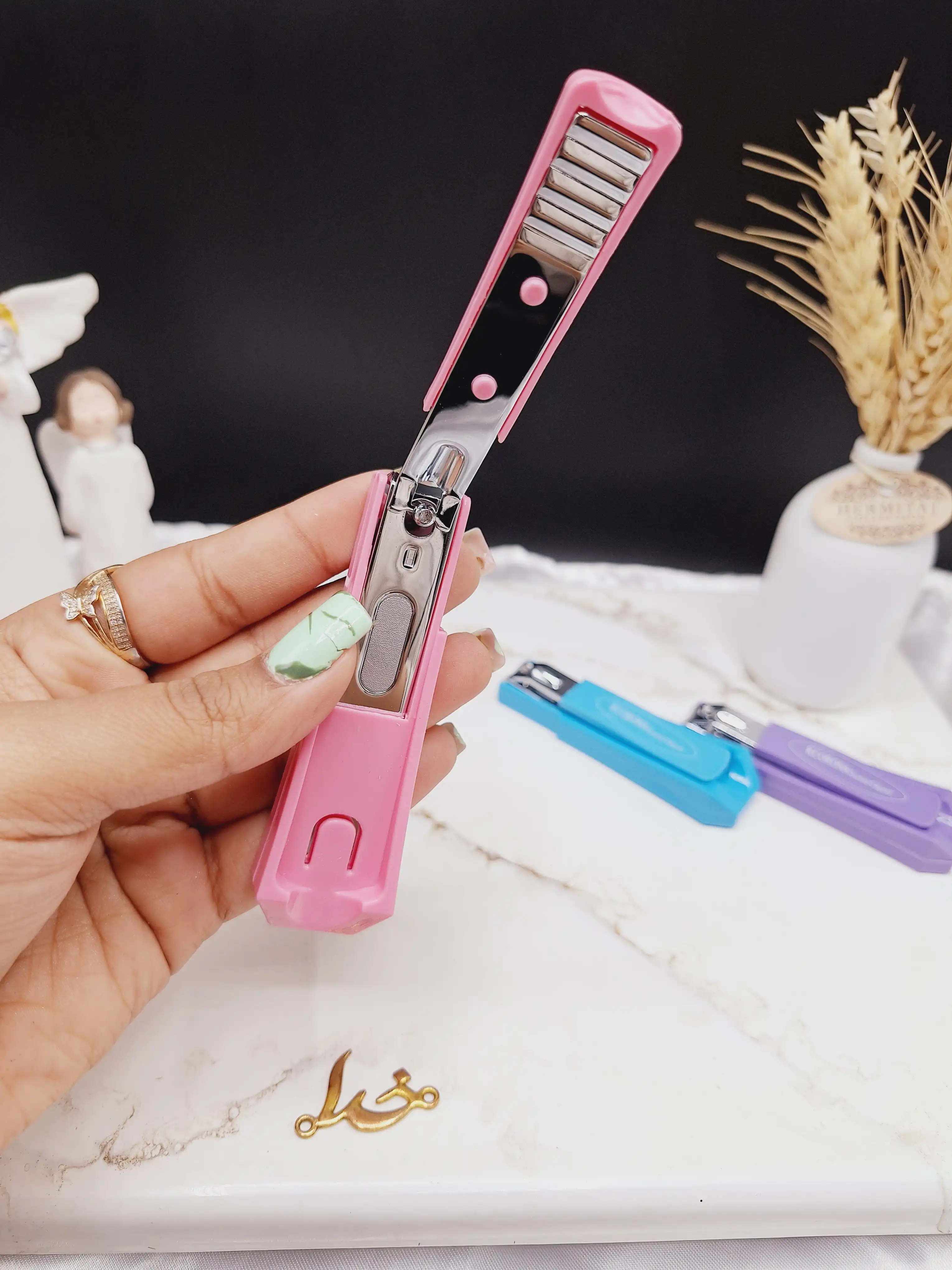 ناخن گیر سایز بزرگ رنگی KCORONA کد K212A_1