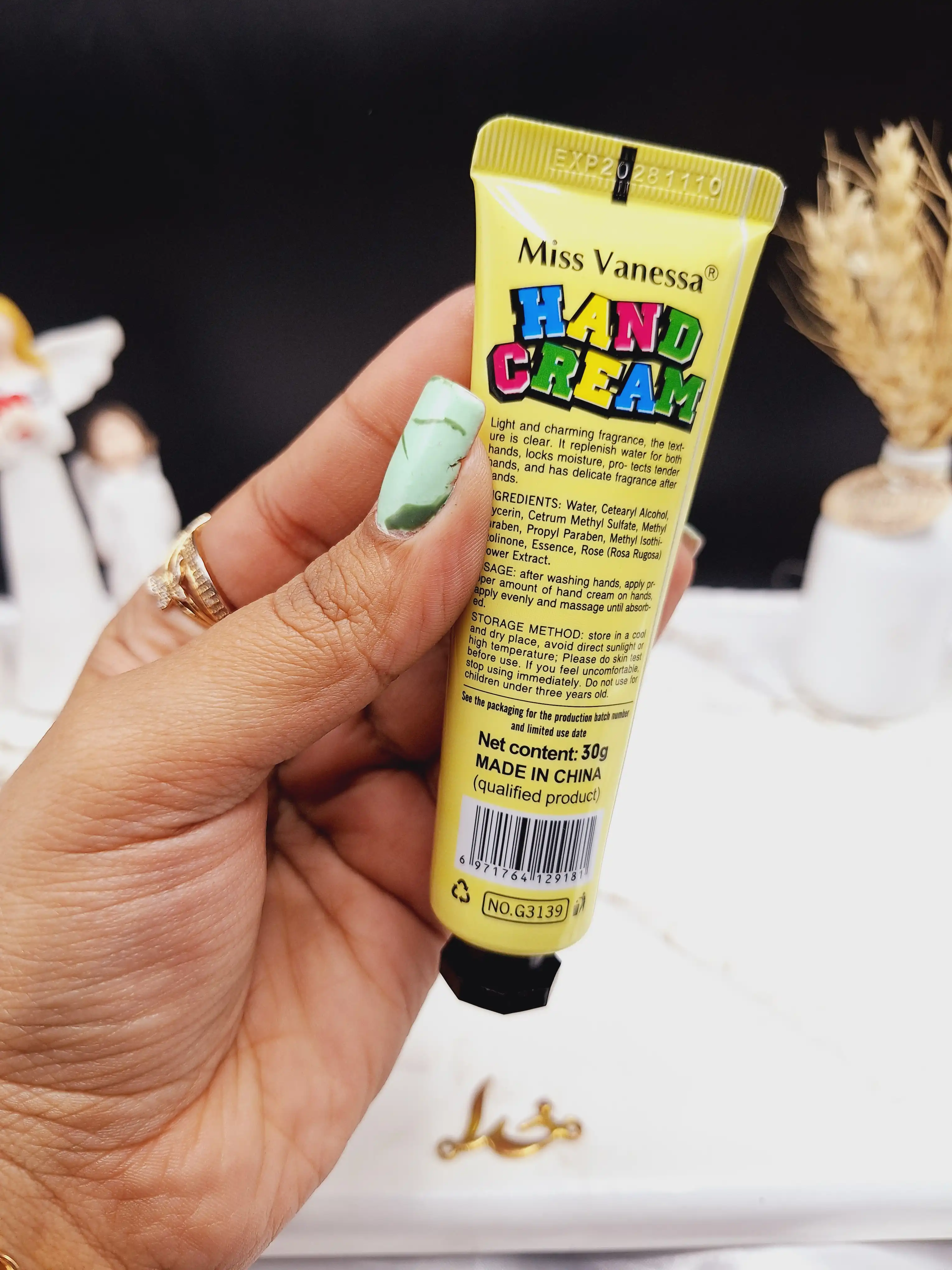 کرم دست 30 گرم دایناسور سبز برند Miss Vanessa کد G3139