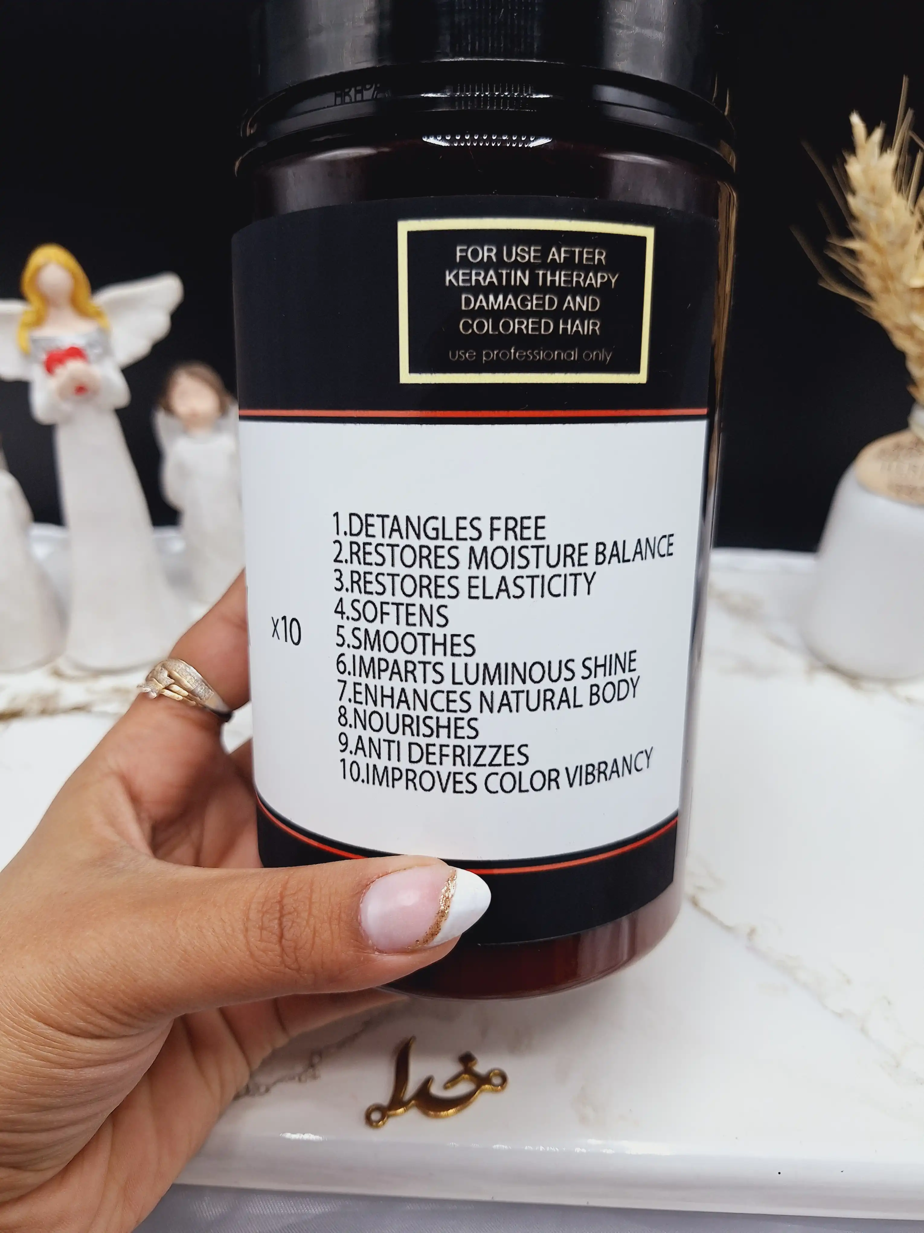 ماسک موی معجزه آسا آرگان+پروتئین وزن 1000ml برند لیز LIZZE ساخت برزیل کد 4614