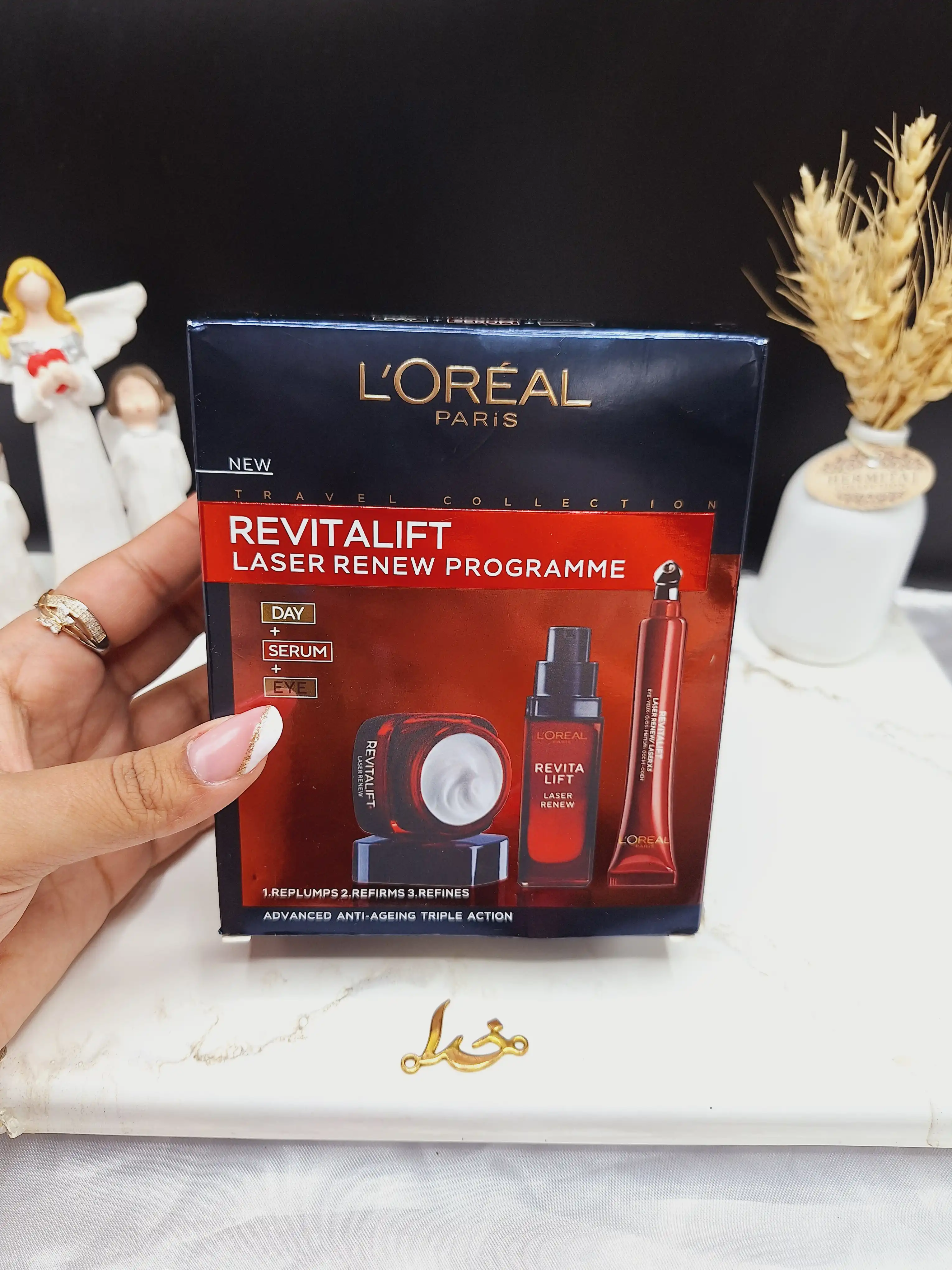 پک جوانساز لیفت کننده و ضد چروک 3تایی لورآل LORÉAL اصلی کد 10469