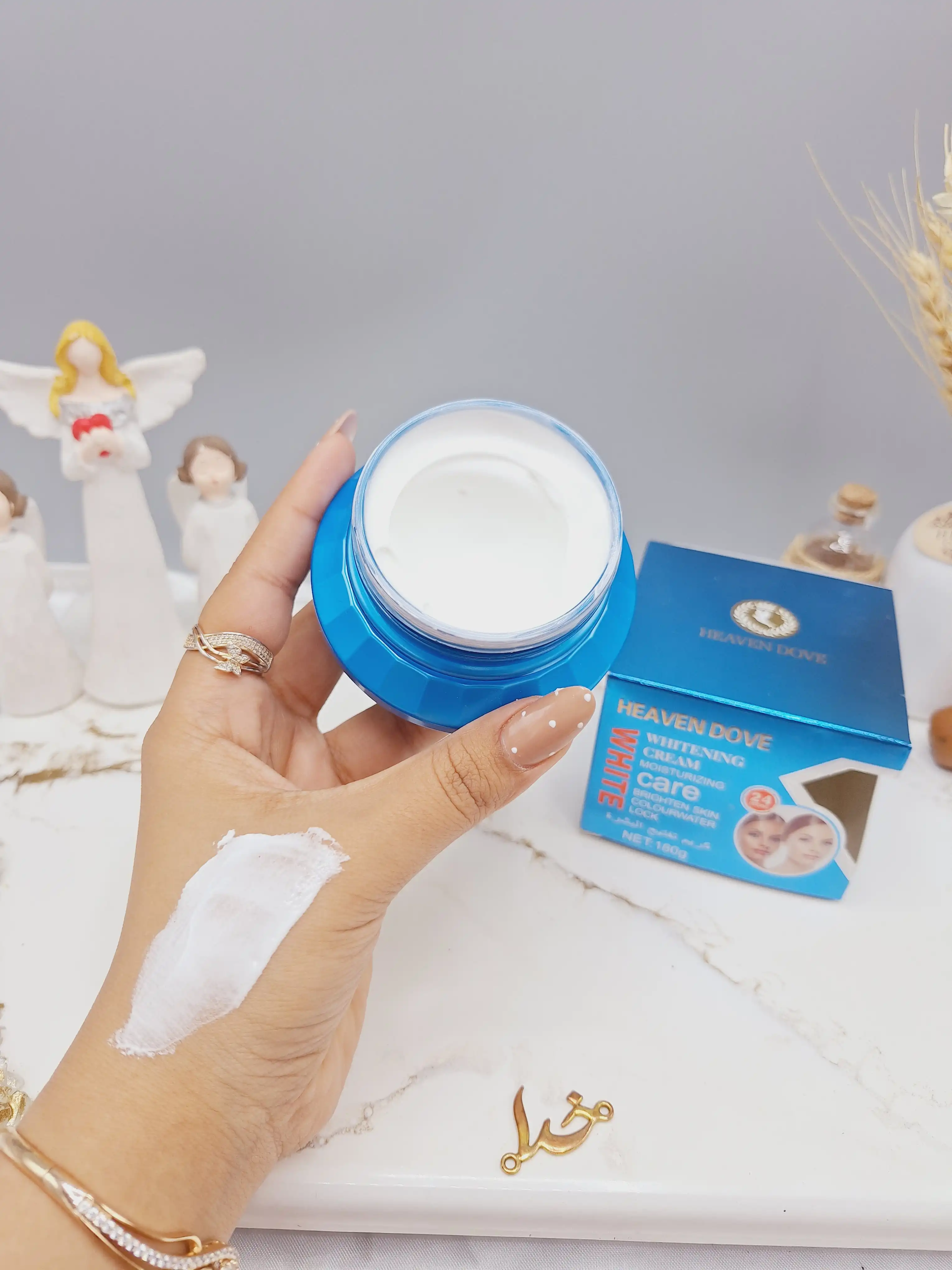 کرم کاسه ای مراقبت از پوست و سفید کننده برند HEAVEN DOVE کارتن ابی کد HD_1061B