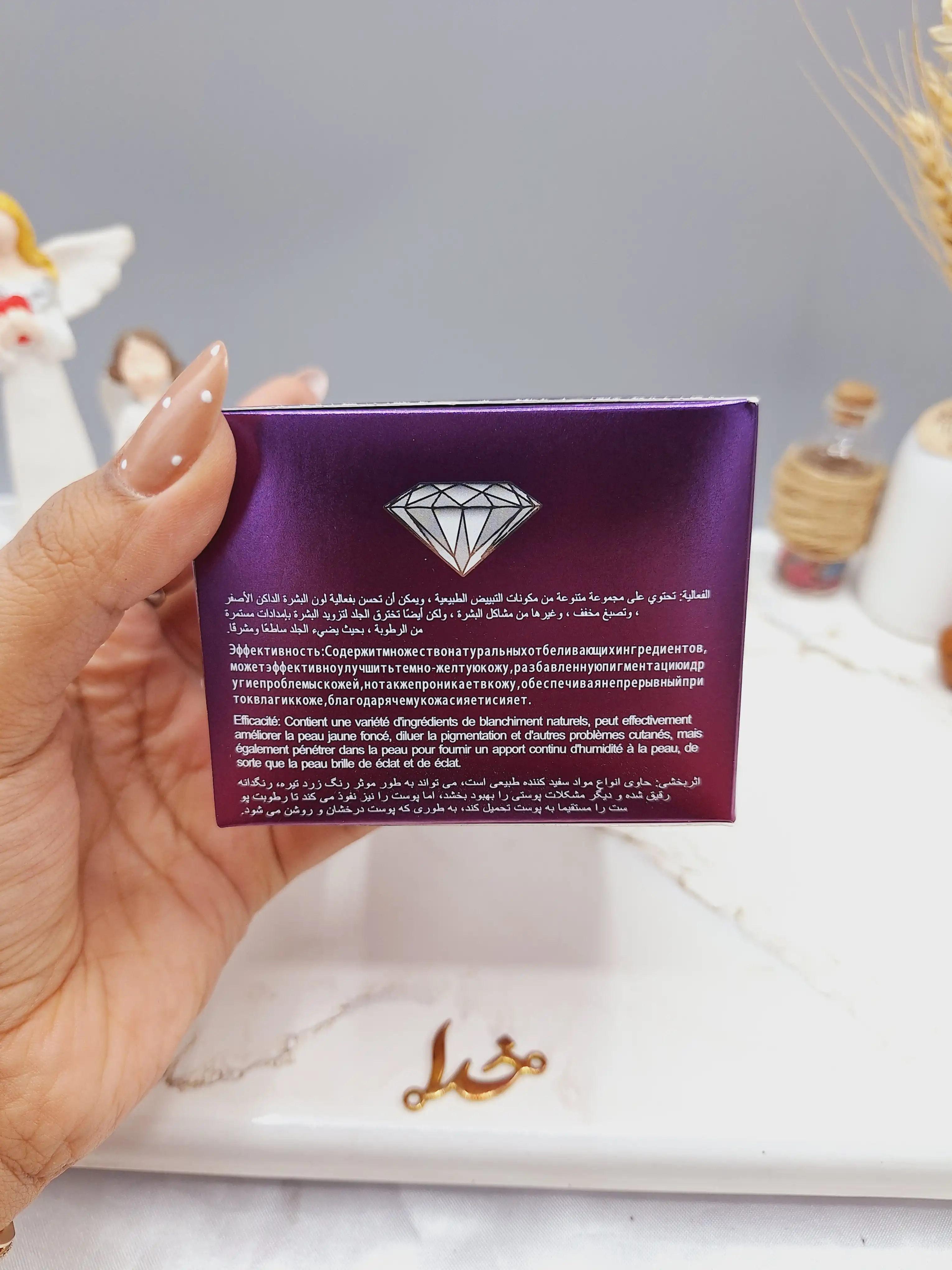 کرم کاسه ای مراقبت از پوست و سفید کننده HEAVEN DOVE کارتن بنفش کد HD_1061C