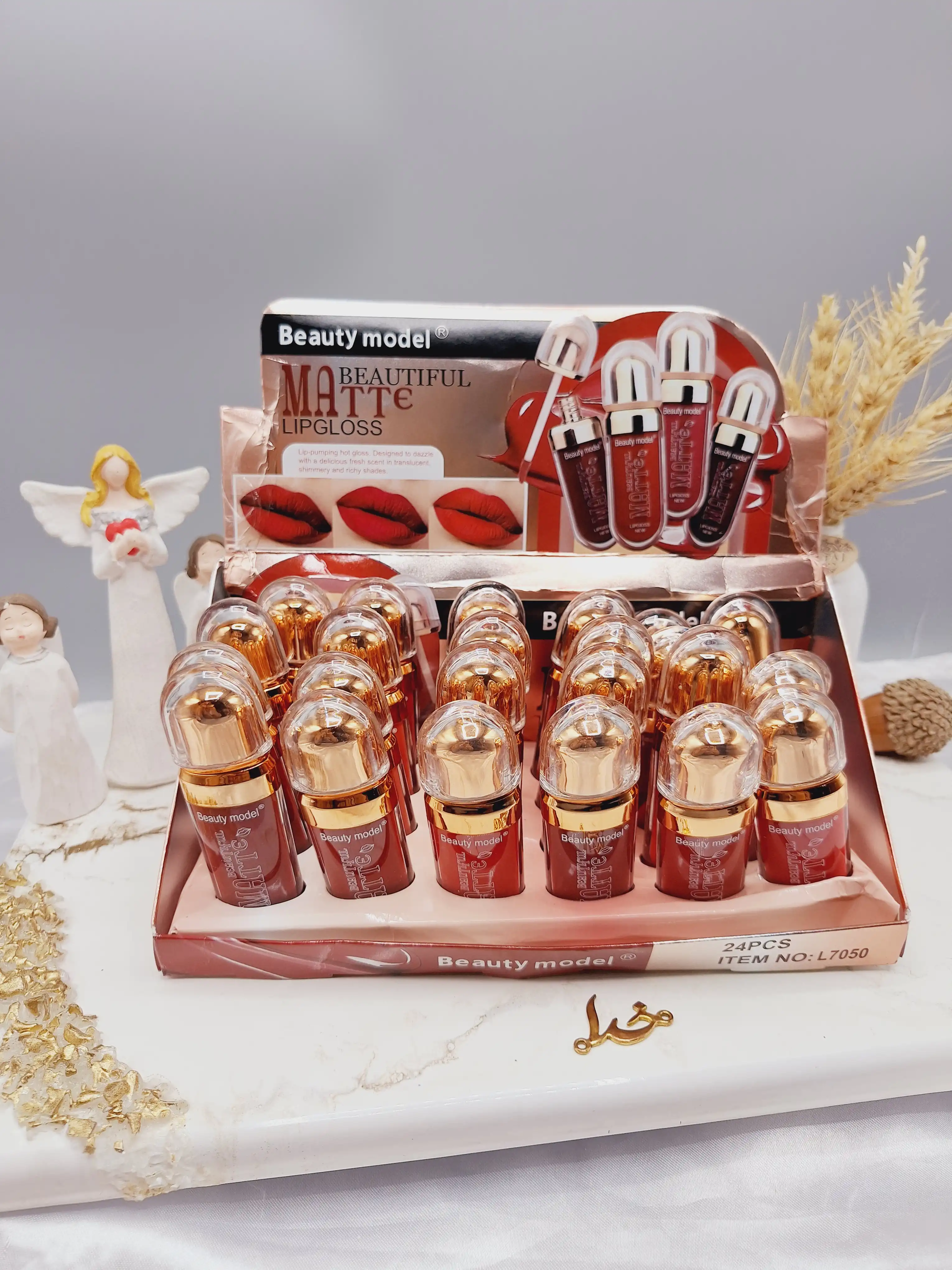 پک رژ مایع 6 تایی خوش رنگ برند بیوتی مدل Beauty model کد L7050