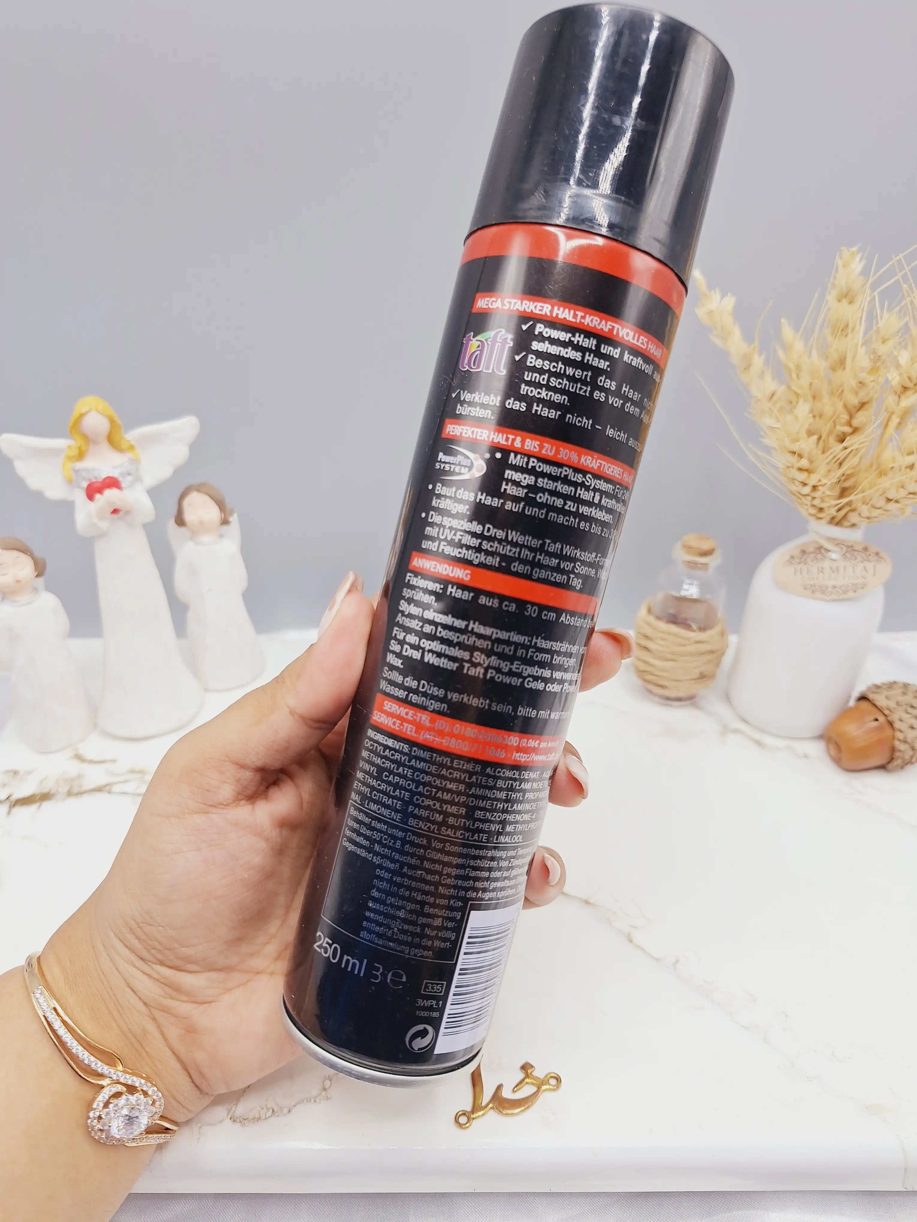 اسپری حالت دهنده سالنی فوق قوی درجه 14 حجم 250ml میل سایز متوسط طرح سه