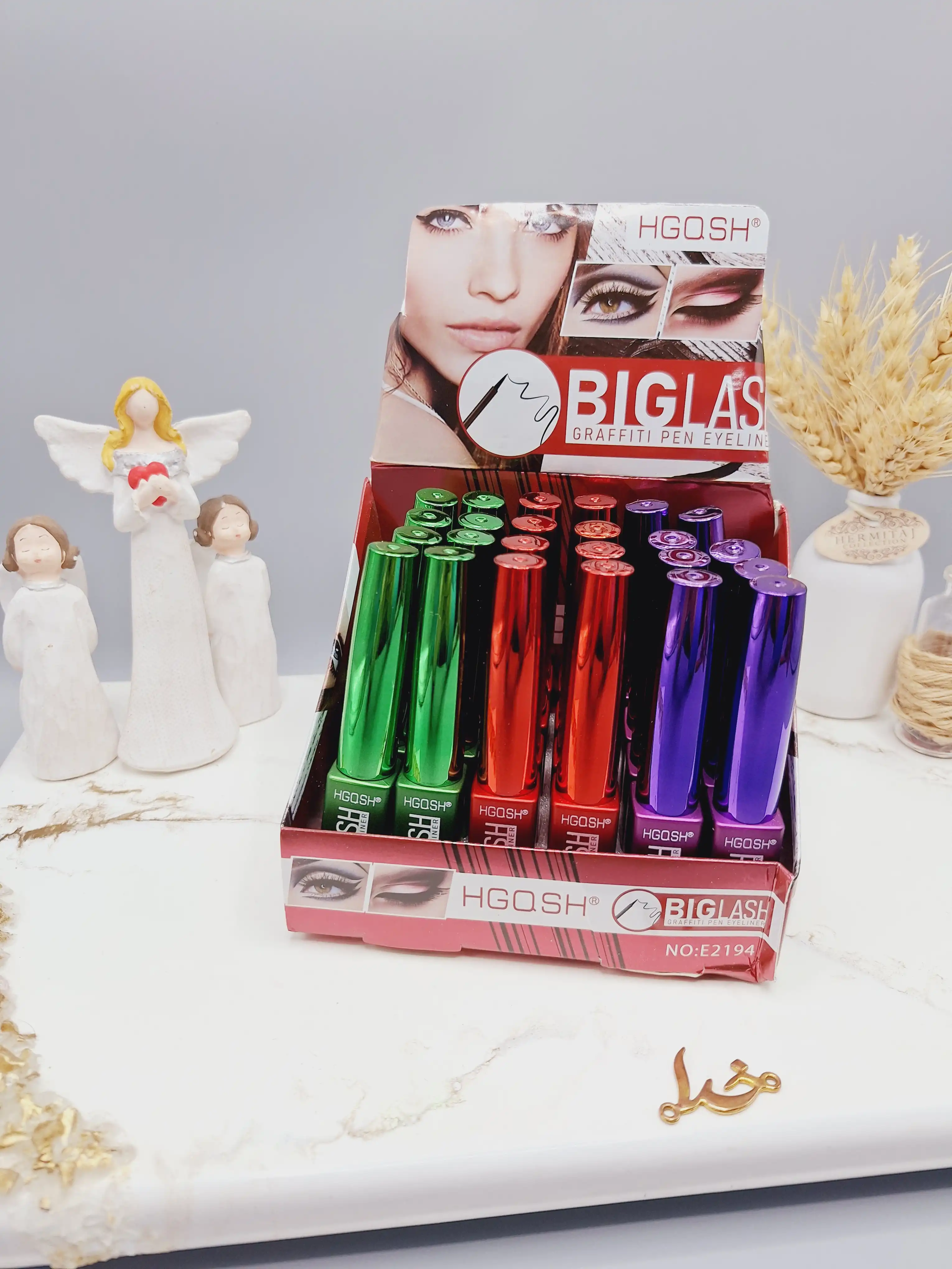 خط چشم مویی مشکی طرح پوکه مربع برند HGOSH کد 2194