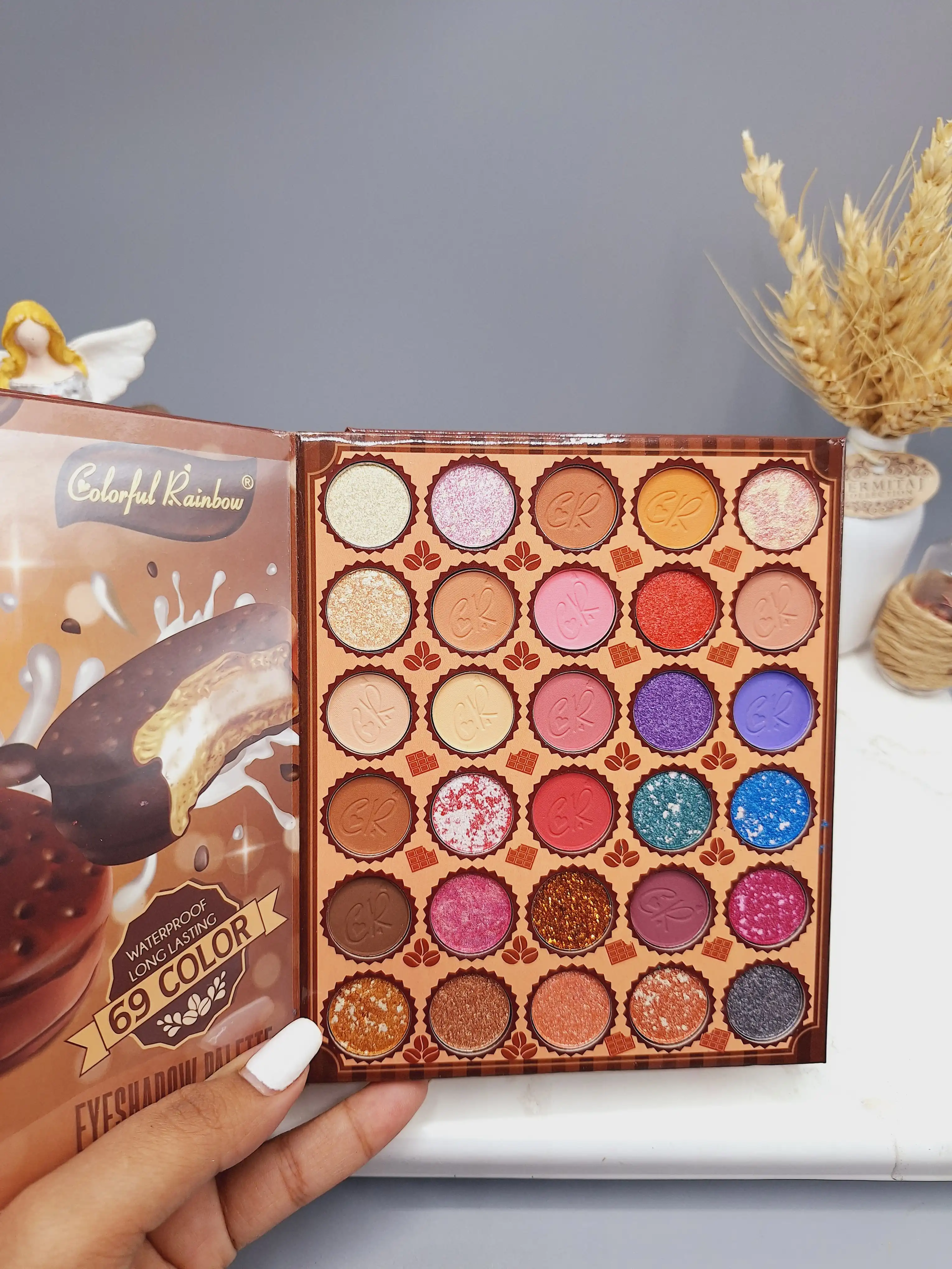 پالت سایه چشم 69 رنگ شکلات کاکائویی LOVE‏ کد 2018