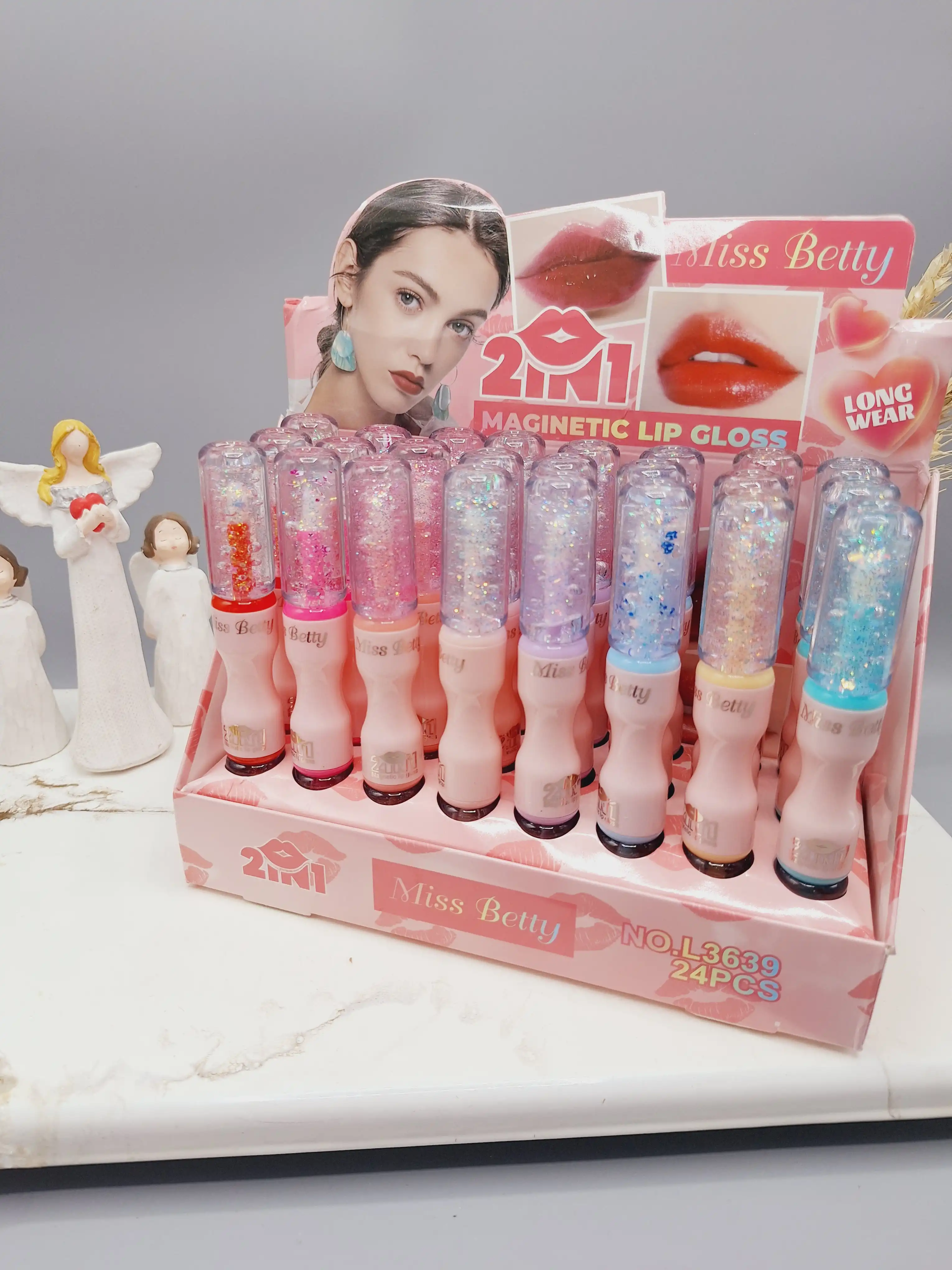 برق لب و شاین لب حرارتی دو طرفه ‏Miss Betty‏ کد L3639