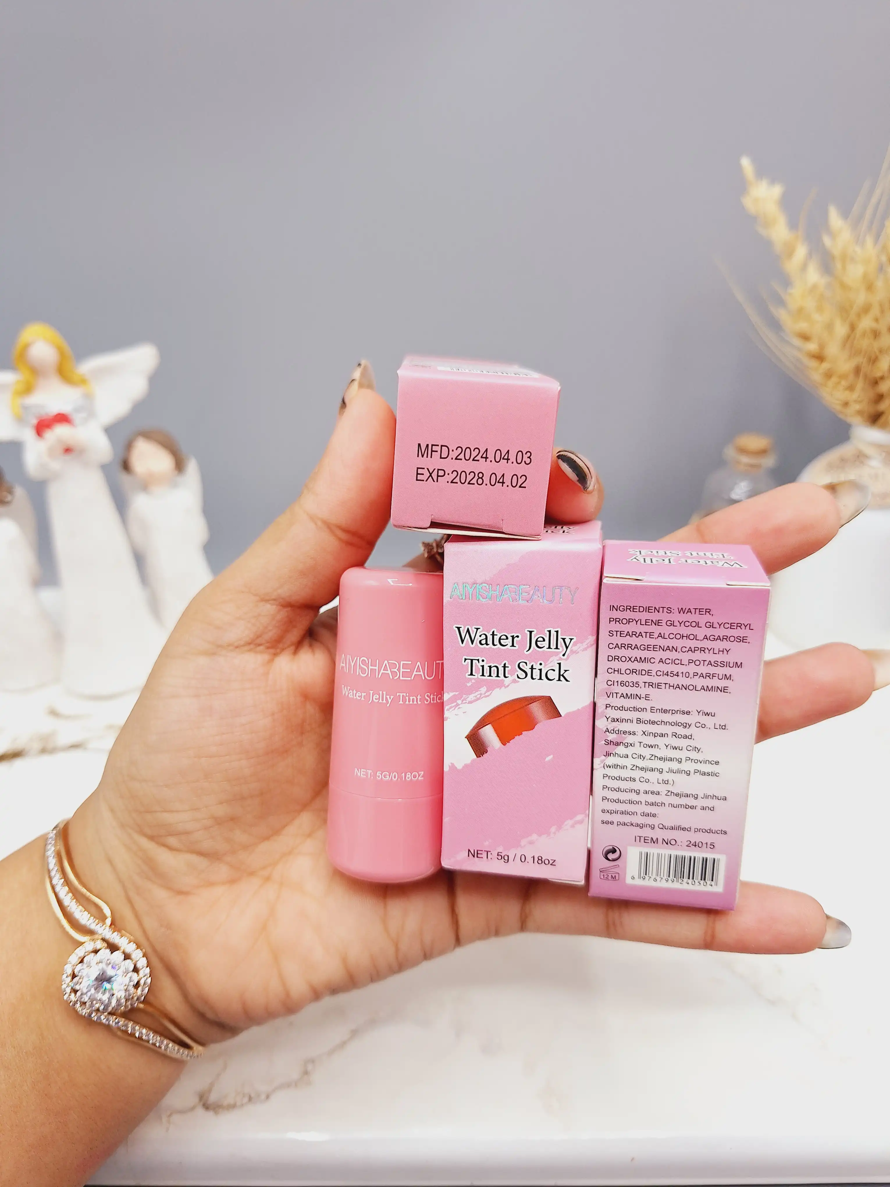 تینت ژله ای لب و گونه جادویی با کيفيت برند ‏AIYISHABEAUTY‏ کد 24015