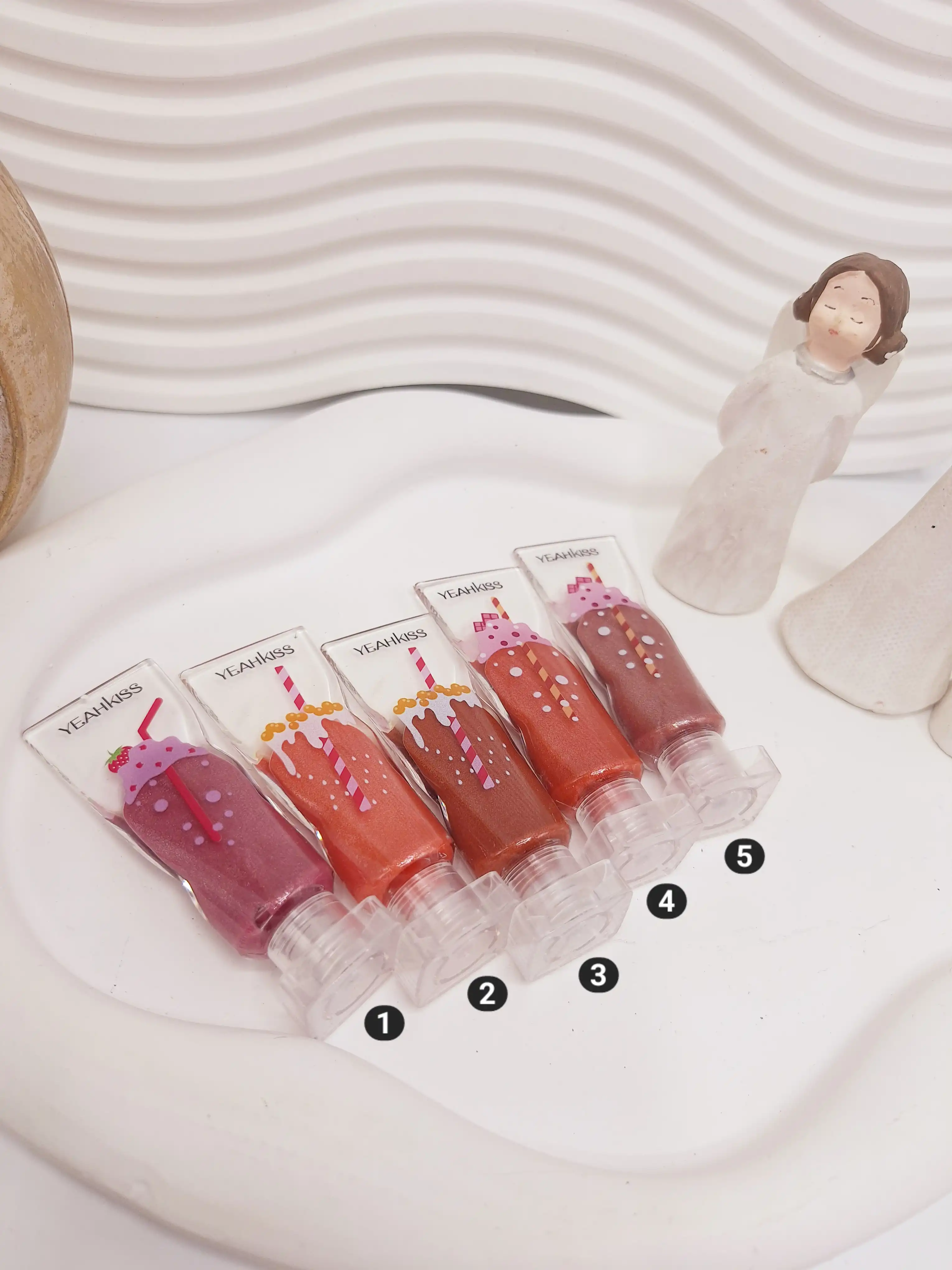 رژ مایع شاین شیشه ای طرح آیس پکی کد 1091