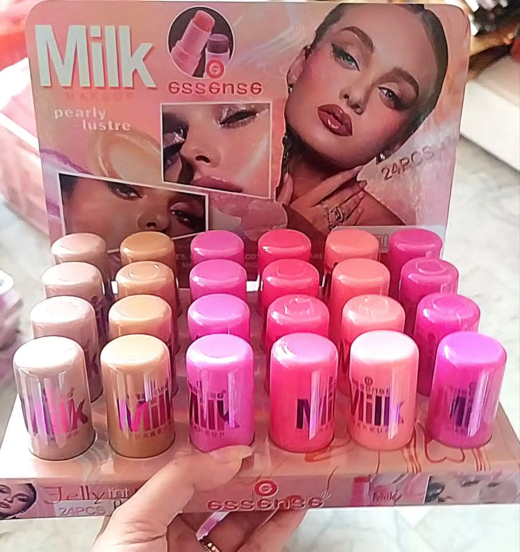 تینت لب ژله ای اکلیلی استوانه ای برند اسنس کد 208