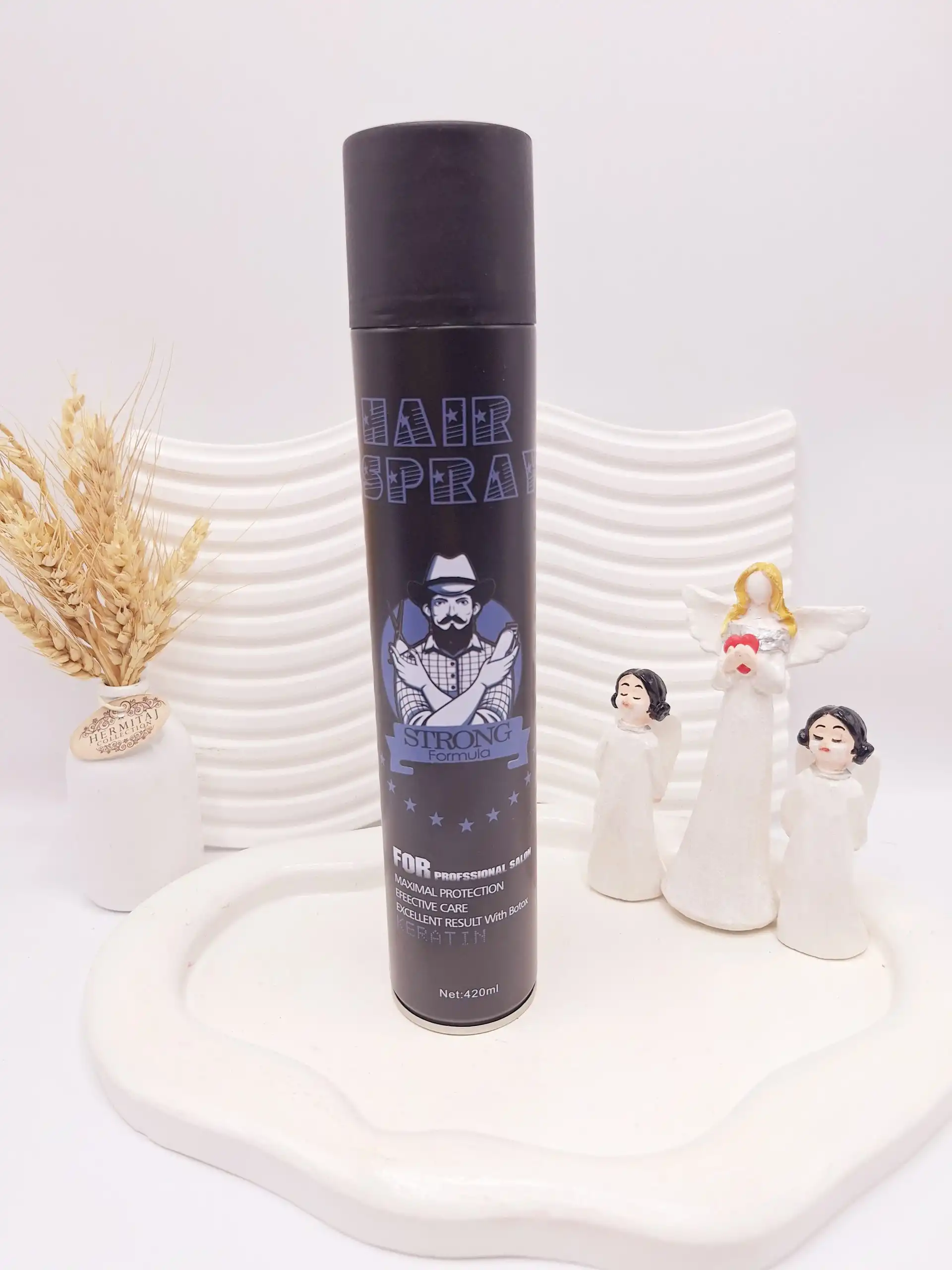 تافت مو مردانه HAIR SPRAY مدل STRONG Formula حجم 420 میل کد 7903