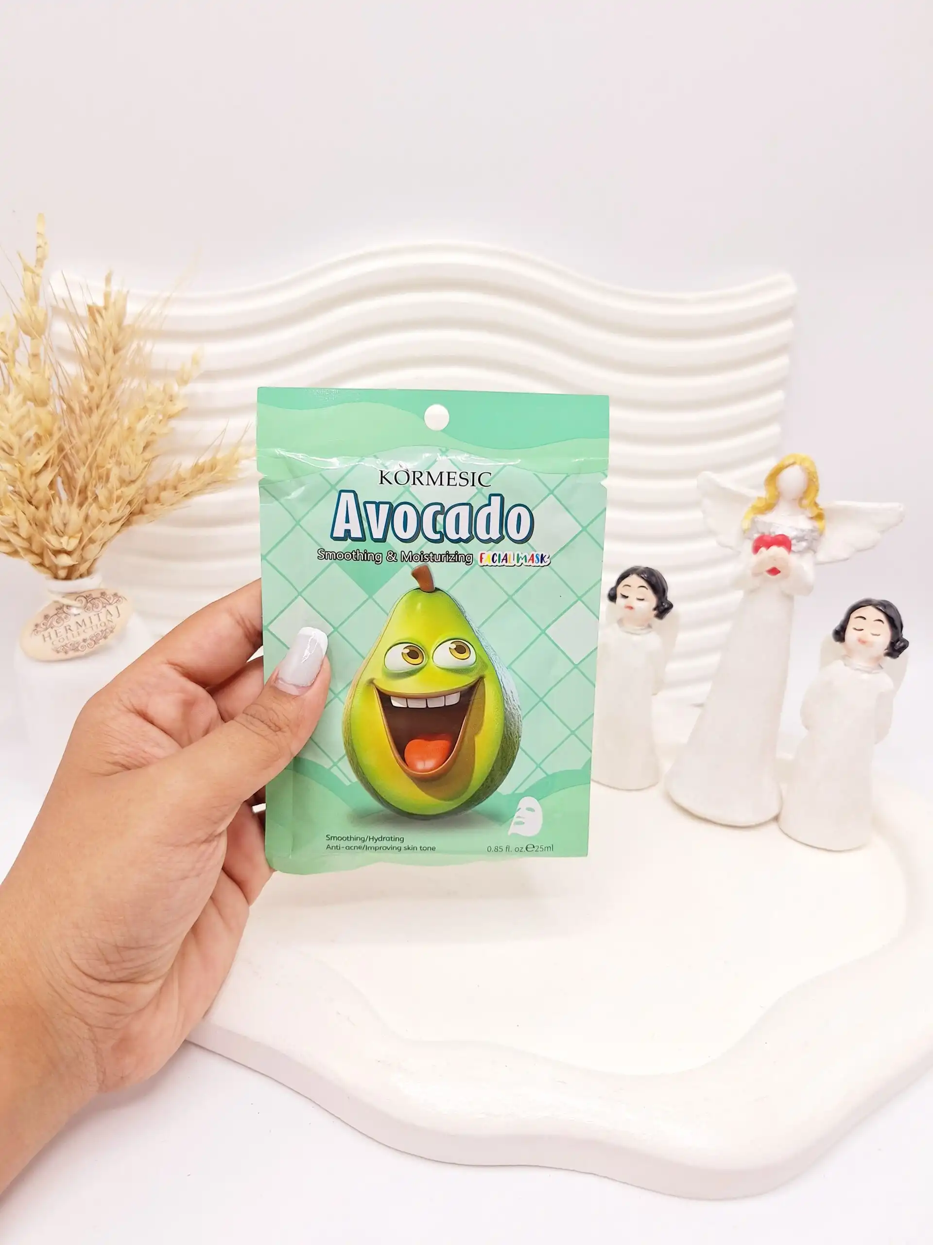 ماسک ورقه ای بی نظیر آووکادو KORMESIC کد 3739