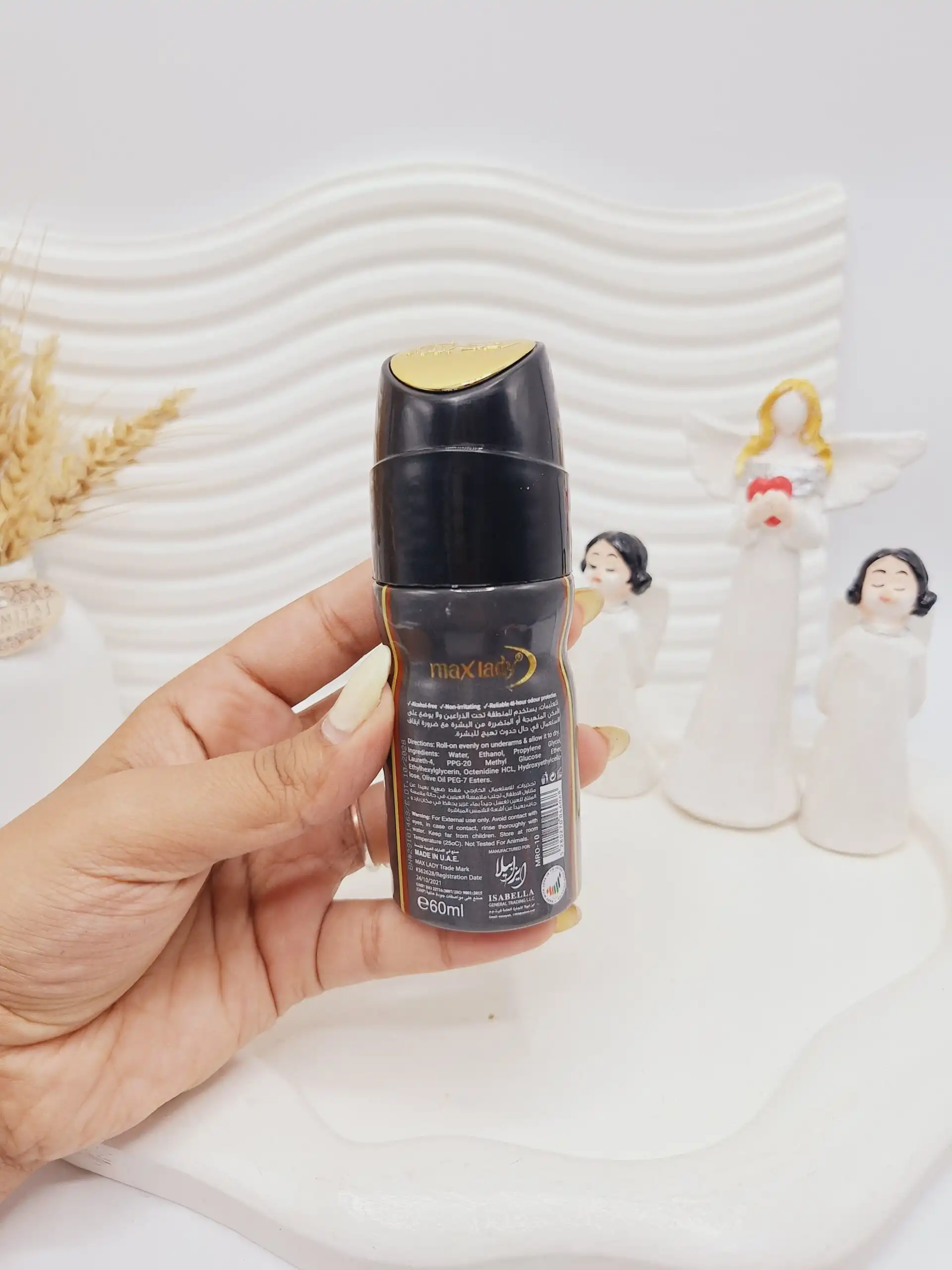 مام رولی زنانه DEODORANT ضد تعریق 60 میل برند max lady کد 6068