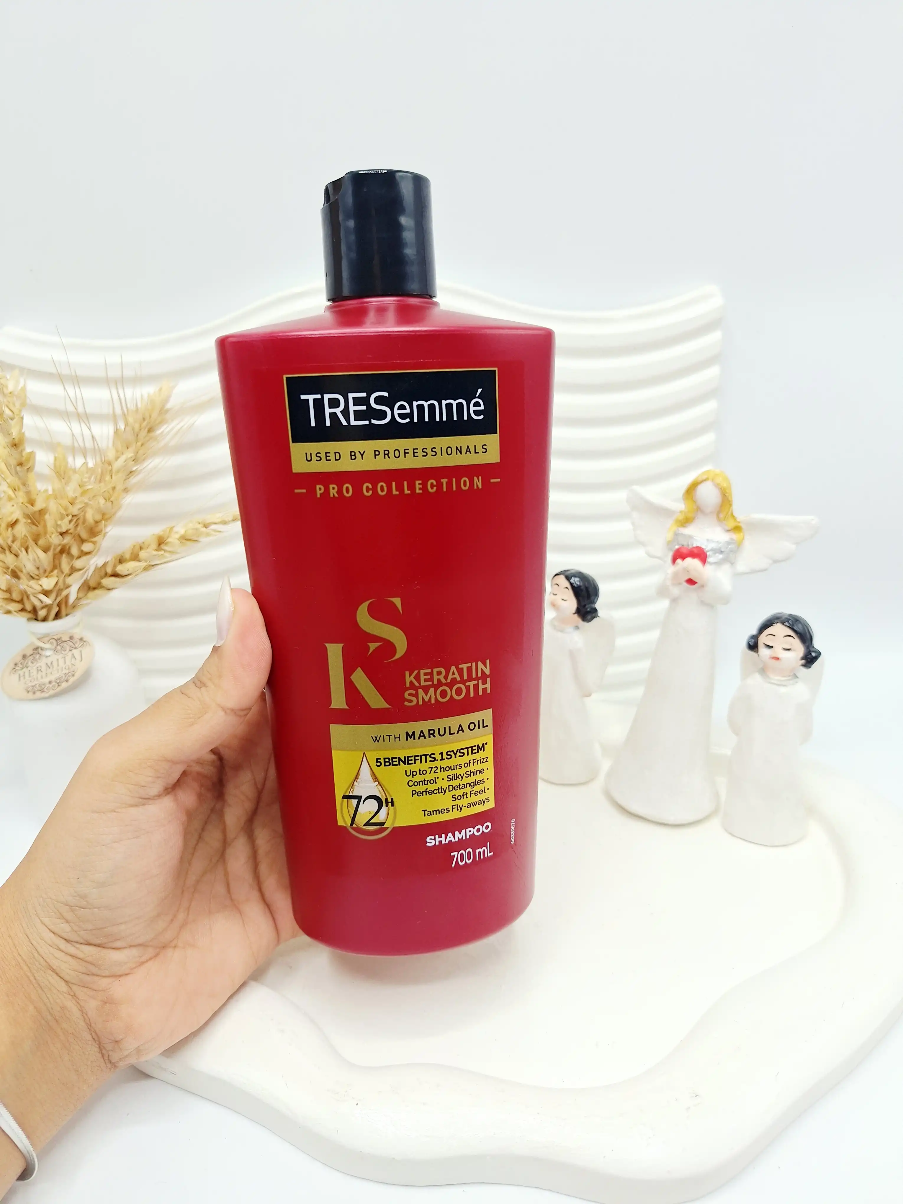 شامپو کراتینه و روغن مارولا ترزمه مدل Keratin Smooth حجم 700 میل اورجینال 100 درصد اصل آمریکا