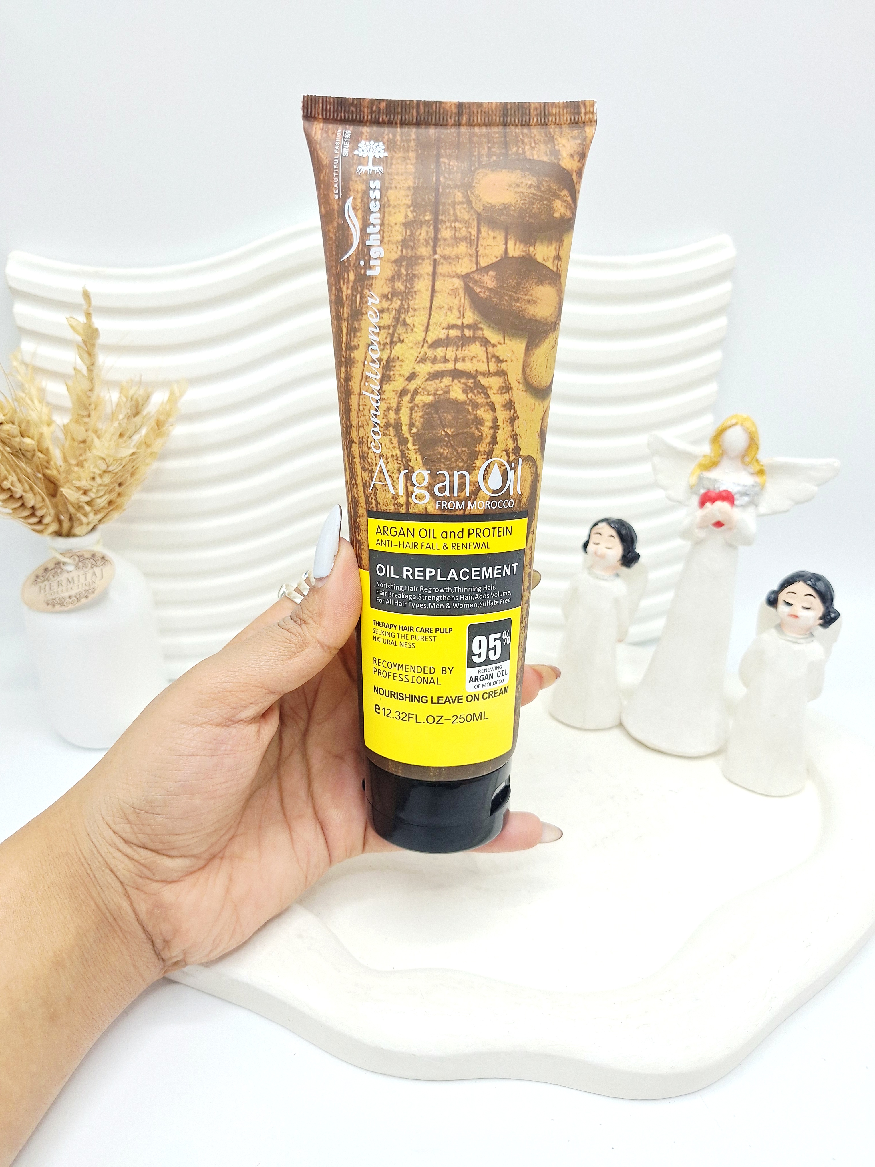 کرم مو تغذیه و تقویت مو آرگان مراکشی همراه با پروتئین SADOER مدل کد 4714