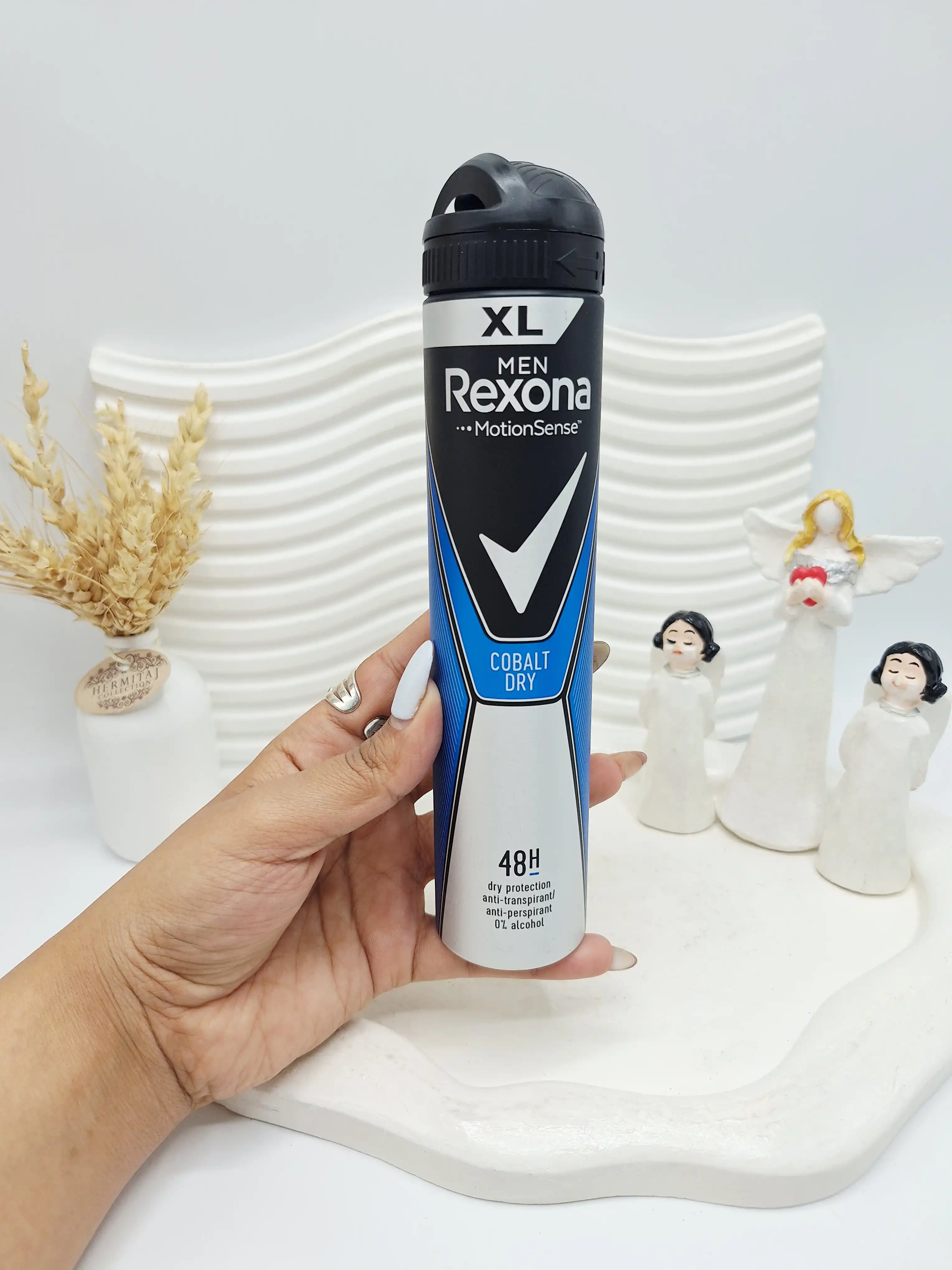 اسپری ضد عرق رکسونا مردانه XL مدل Cobalt Dry، حس خشکی و طراوت طولانی‌مدت کد 4275