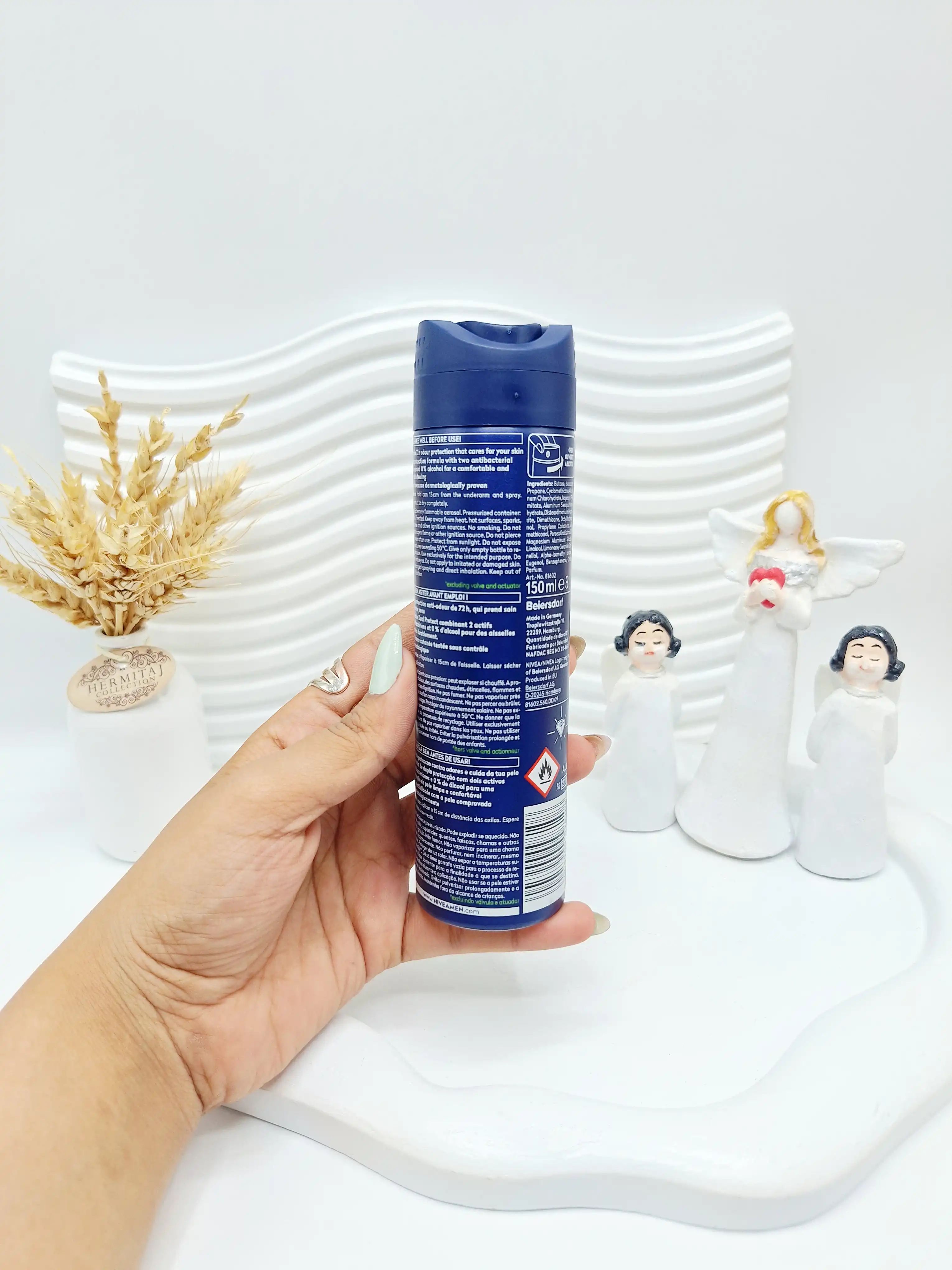 اسپری ضد تعریق مردانه نيوآ مدل Dry Impact با ماندگاری ۴۸ ساعته کد 8108